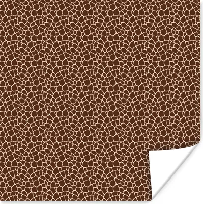 Produktbild von MuchoWow® Poster Giraffe - Tiermuster - Design 75x75 cm - Wand Dekoration
