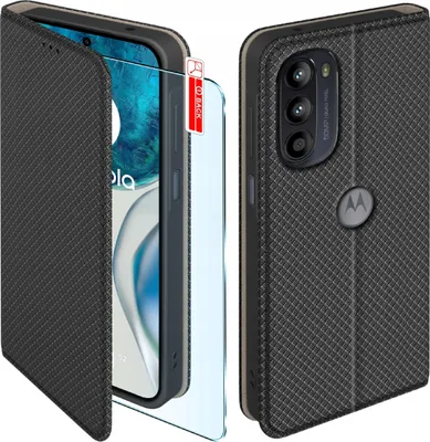 Obrázok produktu pre MAGNET puzdro pre Motorola G52 Uzamykateľné čierne puzdro + sklo 9H
