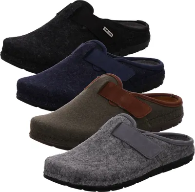 Produktbild von Rohde Herren Hausschuhe Pantoffeln Rodigo-H 6741, Größe:41 EU, Farbe:Schwarz