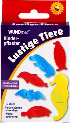 Produktbild von Kinderpflaster lustige Tiere, 10 St PFL