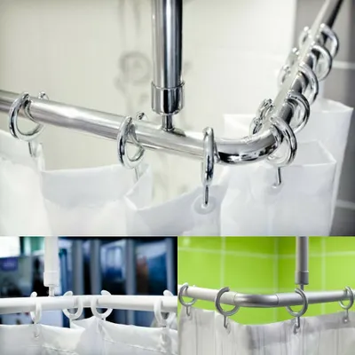 Produktbild von 3er Barrierefreies Winkelstangen System (schwarz)