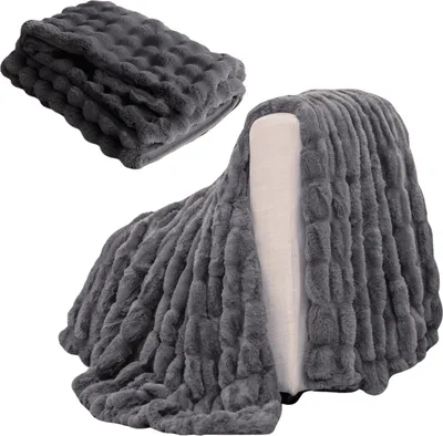 Productafbeelding van Cozyglam zachte pluizige beddeken grijs