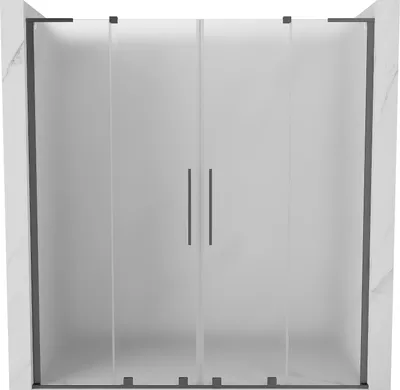 Produktbild von Mexen Velar L Duo Schiebetüren 170 cm, mattiert, Gun Metal - 871-170-003-32-95