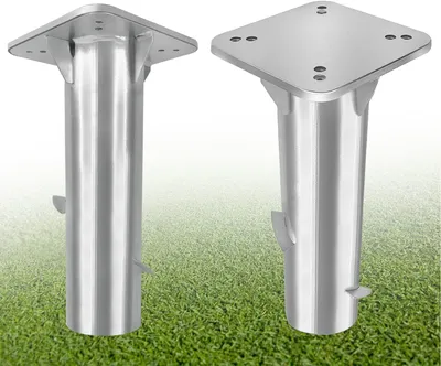 Zdjęcie produktu dla Akcesoria do parasoli Uniwersalne gniazdo uziemienia Metalowy stojak na parasol Kotwa uziemiająca Płyta uziemiająca do parasola, parasola wspornikowego, parasola wspornikowego - Srebrny CEEDIR