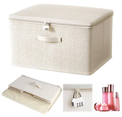 Productafbeelding van Solidchoice - Lockable Opbergdoos met Deksel voor Kleding en Speelgoed