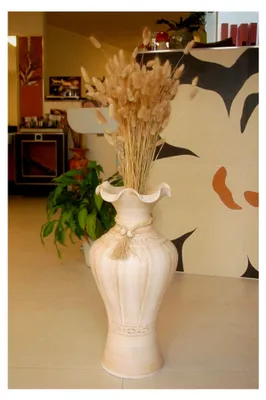 Produktbild von Edle große Vase/Bodenvase aus Tonkeramik +Handarbeit+