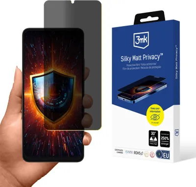 Produktbild von 3mk Display Schutzfolie Privatisierung Film Handyfolie Silky Matt Privacy für uleFone Note 20 Pro Self-Heal