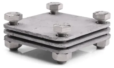 Produktbild von Haus-Held Kreuzverbinder verzinkt, 65 x 65 mm für Erdungsband