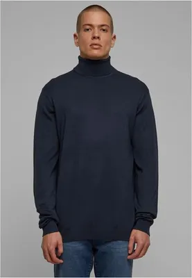 Obrázek produktu pro Pánský svetr Urban Classics Knitted Turtleneck Sweater navy - M