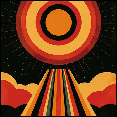 Produktbild von Poster 100x100cm Vitalitätsstrahlen