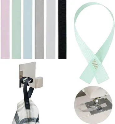 Produktbild von Unyqoos® Set mit 24 bunten Hängeschleifen für Handtücher und Textilartikel