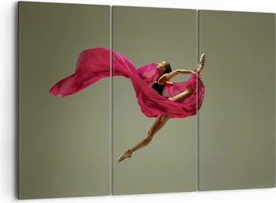 Produktbild von Bild auf Leinwand - Leinwandbild - 3 Teile - Tänzer Ballett Künstler - 105x70cm - Wand Bild - Wanddeko - Wandbilder - Leinwanddruck - Bilder - Wanddekoration - Leinwand bilder - CE105x70-5037