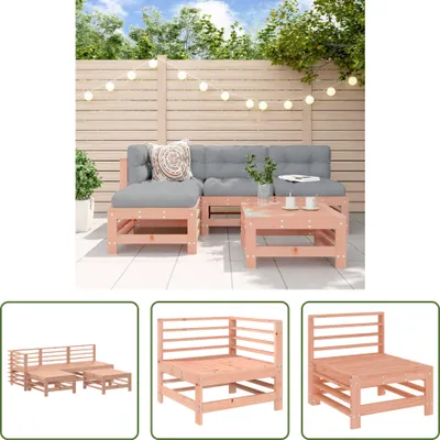 Produktbild von The Living Store 5-tlg. Garten-Lounge-Set Massivholz Douglasie