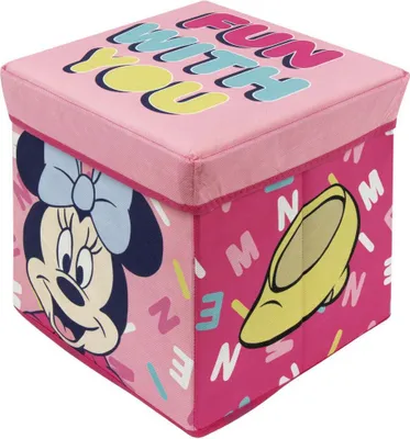 Produktbild von Aufbewahrungsbox mit Deckel / Hocker 2in1 MINNIE MOUSE, WD14424