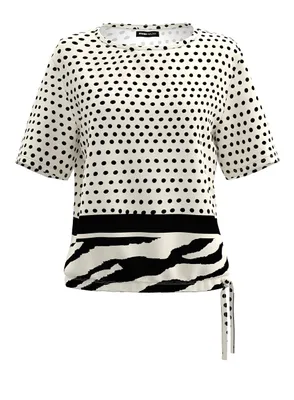 Produktbild von Frank Walder – Damen – Shirt NOS mit Raffung schwarz – Art. NOS-726414613