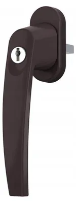 Produktbild von Medos Fenstergriffe mit Schlüssel RAL8019 Braun 10er-Set