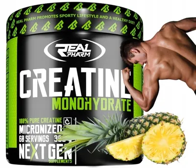 Immagine prodotto di CREATINA MONOHIDRATO in polvere SIŁA MOC REAL PHARM CREATINE Ananas 300 g