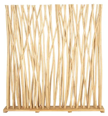 Produktbild von Raumteiler aus Teakholz - B. 170 x T. 25 x H. 180 cm - Natur GAYANA