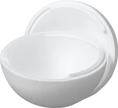 Produktbild von KnorrPrandell teilbare Styroporkugel, weiß, 30 cm Durchmesser, zum Basteln und Dekorieren