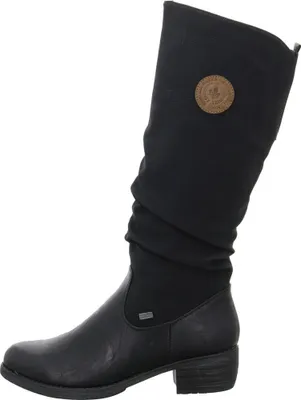Obrázok produktu pre Rieker dámske čižmy s dlhým podpätkom 93157, Veľkosť:39 EU, Farba:Black