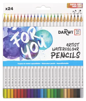 Obrázok produktu pre Darwi DFY Sada akvarelových ceruziek 24 ks