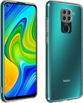 Produktbild von Avizar, 360° Schutz-Set: Hülle und Displayschutzfolie für Xiaomi Redmi Note 9, Transparent