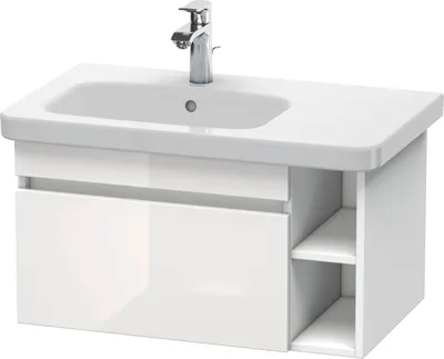 Produktbild von Waschtischunterbau DURASTYLE 448x730x398mm weiß hochglanz/weiß matt weiß hochglanz/weiß matt