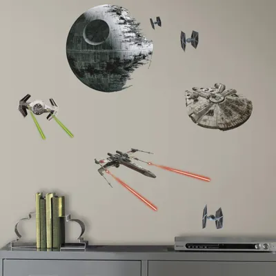 Produktbild von 20 Star Wars Imperium und Rebel Raumschiff-Sticker