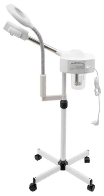 Produktbild von Gesichtsbedampfer - 2-in-1 Gesichtssauna - 600 ml Tank - Heißer Dampf - 2 m Kabel mit EU-Stecker - 220–240 V elektrisch - Farbe Elfenbein