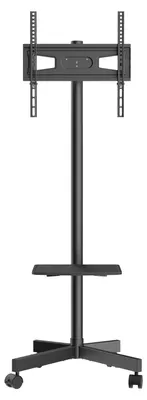 Produktbild von TV Ständer mit Rollen Universal 1430–1538 mm Höhenverstellbar, 100 x 100 mm / 400 x 400 mm