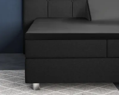 Immagine prodotto di Primaviera Deluxe Splittopper Satijn, lenzuolo nero 180 x 220 cm