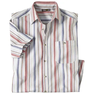 Image de Atlas For Men - Chemise pour hommes - Été AF256 (3XL) (Blanc/Rouge/Bleu/Marron)