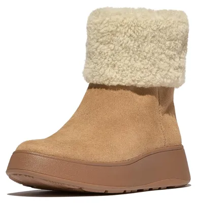 Productafbeelding van FitFlop F-Mode veterlaarzen van suède en leer