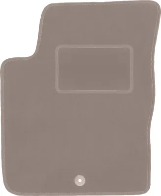 Produktbild von Fahrerfußmatte Velours beige passend für Kia Picanto I (2003-2011, Schrägheck) – mit Befestigungen – passgenau