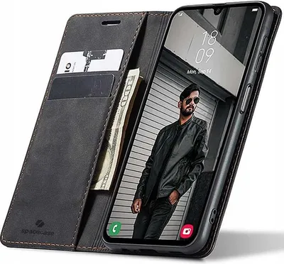 Image de SPACECASE Etui portefeuille pour Galaxy A35 5G Noir
