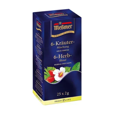 Obrázok produktu pre Meßmer Profi Line 6 bylinný čaj 25 čajových vrecúšok