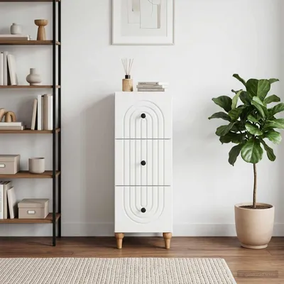 Obrázek produktu pro vidaXL Komoda s zásuvkami, 33 x 34,5 x 90 cm, materiál: dřevotříska