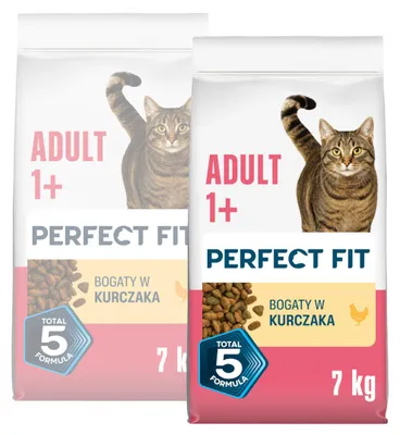 Produktbild von Perfect Fit Adult mit Huhn 2x7kg Trockenfutter für erwachsene Katzen