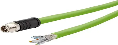 Produktbild von METZ CONNECT 142M6X10020, 2 m, M12, Weiblich, Grün, Kupfer, 26/19