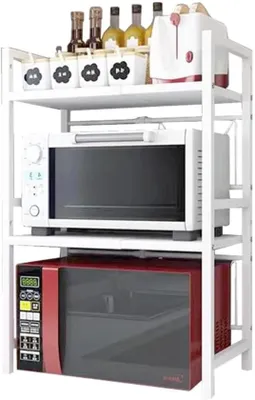Productafbeelding van Azomor® Verstelbaar keukenkast met 2 planken en verstelbare breedte voor ruimtebesparing