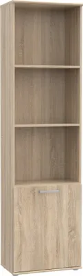 Produktbild von Furniture24 Regal NIKO NIKR71, Standregal, Bücherregal mit Tür Sonoma Eiche