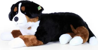 Image de Grand bouvier bernois en peluche couché 89 cm ECO-FRIENDLY