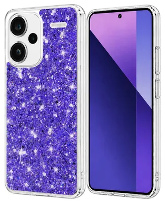 Produktbild von Techsuit Sparkly Glitter Back Cover Hülle für Xiaomi Redmi Note 13 Pro Plus - Lila