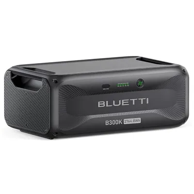 Image de Batterie d'extension BLUETTI B300K pour générateur solaire, 2764,8 Wh, batterie supplémentaire pour la maison, les urgences et les voyages