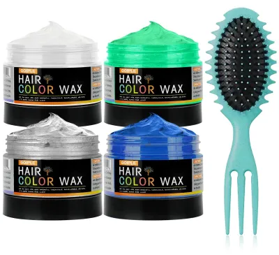Produktbild von Set mit 4 temporären Haarwachsen für kreative Farben