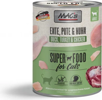 Image de MAC's Cat Canard, Canne et Poulet 800gx6