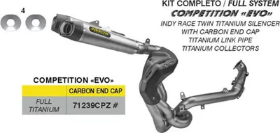 Image de Échappement complet ARROW Compétition Titan pour Ducati StreetFighter V2