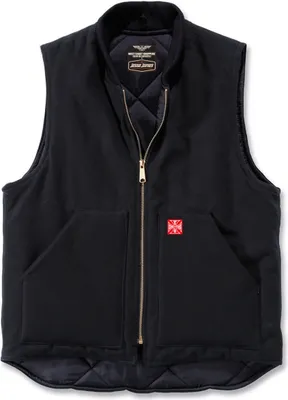 Produktbild von West Coast Choppers Heavy Duty Canvas Weste Schwarz XL Mann Schwarz XL