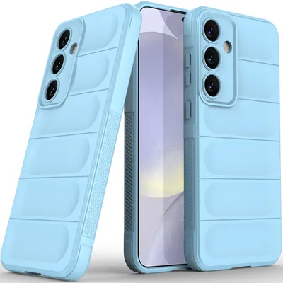 Produktbild von Handyhülle für Samsung Galaxy S24+ Weich TPU Silikon Stossfest Anti-rutsch Hülle Blau