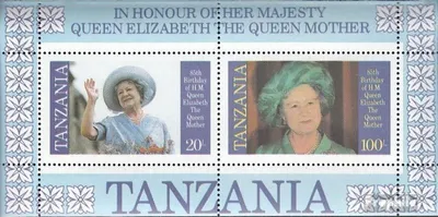Produktbild von Briefmarken Tansania 1985 Mi Block43 (kompl.Ausg.) postfrisch Königsmutter Elisabeth